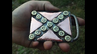 9mm Confederate Flag, IRON cross belt buckle. BANNED ITEM!!! RT ARTISAN WORKS