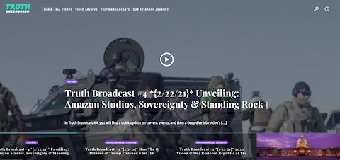 Truth Broadcast #4: Part 4/4 *{2/22/21}* Unveiling : Amazon Studios, Sovereignty & Standing Rock †