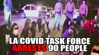LA Covid Task Force ARRESTS 90 People for Partying