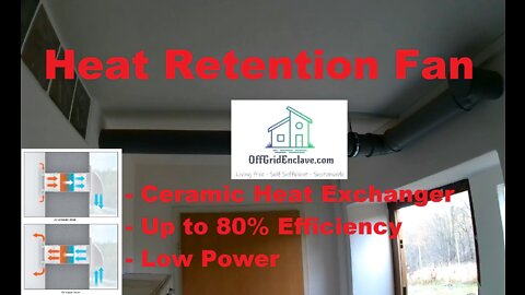 Heat Retention Fan - Low Power Ventilation system with up to 80% Heat Retention