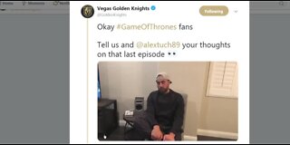 Vegas Golden Knights player reacts to GOT