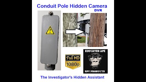 Conduit Pole Hidden Camera DVR sample video