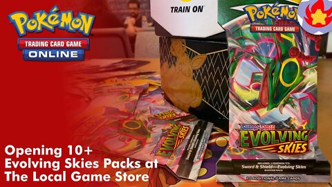 Opening 10+ Evolving Skies Packs at @The Local Game Store | Pokemon TCG
