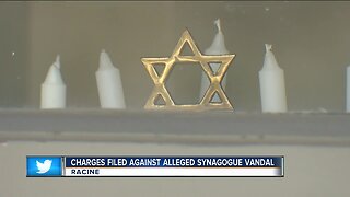 Charges filed against alleged synagogue vandal