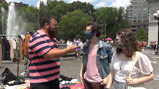 ASKING VACCINATED NEW YORKERS WHY THEY'RE WEARING MASKS OUTSIDE