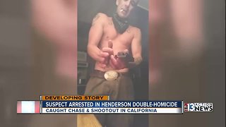 Henderson double homicide suspect in custody in California
