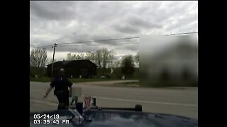 Michigan State Police sergeant rescues 2-year-old from truck's path