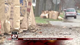 Meeting on changes to leaf pickup policy