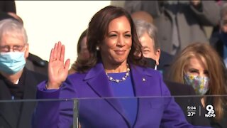 'I shed a little tear:' Girls watch first woman sworn in as VP