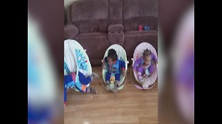 Triplets can't Stop Moving