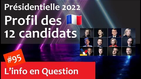 Présidentielle 2022 (en France) - Profil des 12 candidats