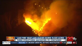'Lake Fire' near Lake Hughes burns 10,500 acres