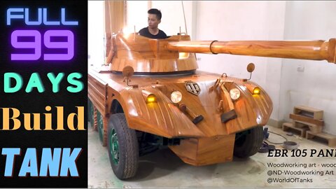 99 Days Builds EBR 105 Tank From An Old Mitsubishi