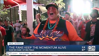 Suns fans keep the momentum alive after Game 1