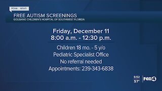Free Autism screenings