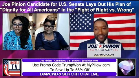 Diamond & Silk Joined by Joe Pinion Candidate for U.S. Senate against Chuck Schumer
