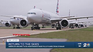 American Airlines Tulsa maintenance base pulls planes from storage
