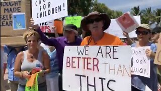 Protesters gather outside Rep. Brian Mast's office, call for closure of immigrant detention camps
