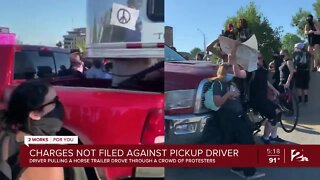 Charges not filed against pickup driver