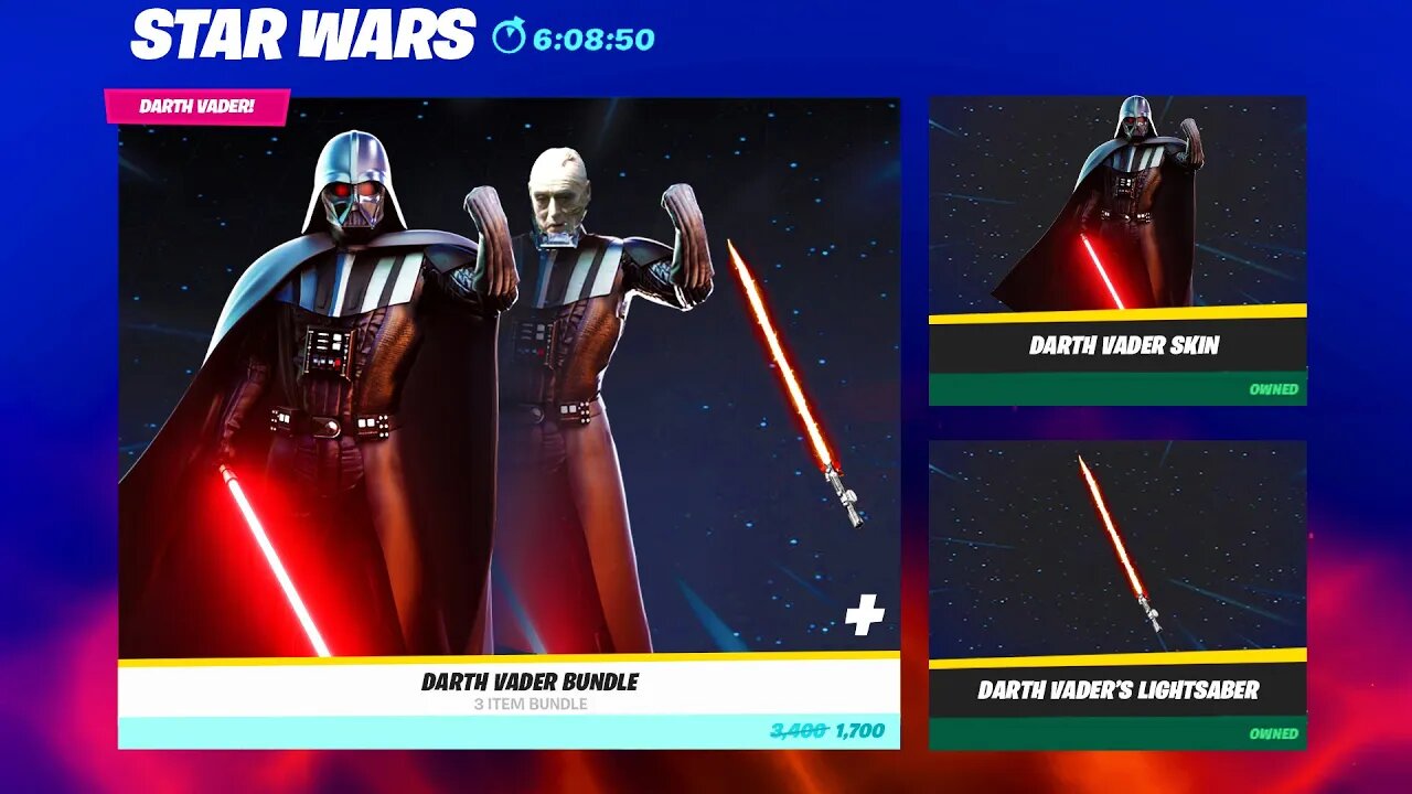 New DARTH VADER SKIN In Fortnite Update!