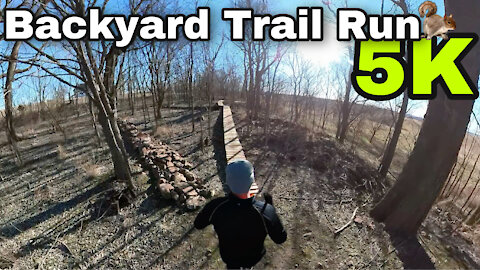 Running Vlog: 5k Run At My Backyard Trail System / Walnut Springs / Insta360 One X2