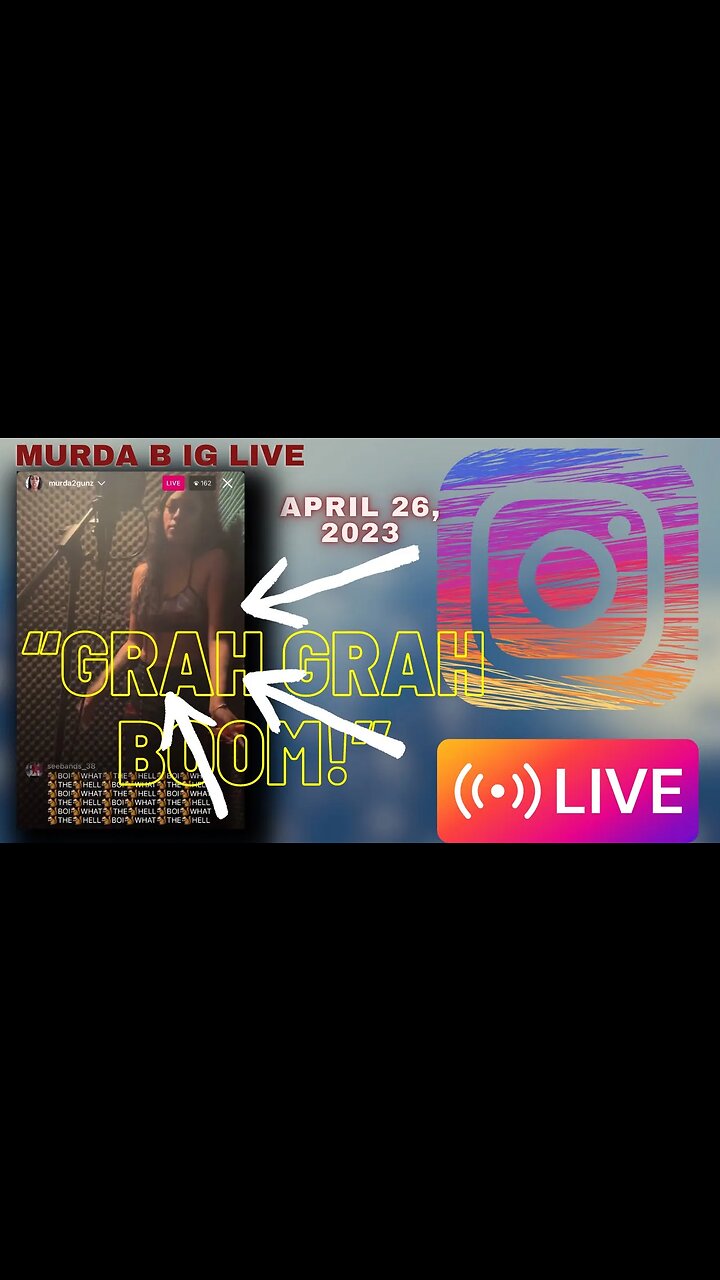 MURDA B IG LIVE: Murda B In The Stu Throwing Adlibs😂😂And Recording ...