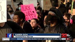 Peaceful night of protests in Bakersfield