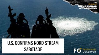 U.S. confirms Nord Stream sabotage