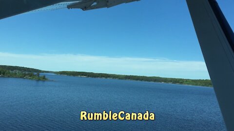 Floatplane over Pauingassi & Little Grand Rapids Manitoba