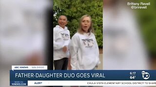 Father-daughter duo goes viral on Tik Tok