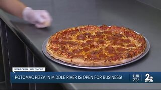 Potomac Pizza in Middle River is open for business