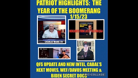 PATRIOT HIGHLIGHTS: THE YEAR OF THE BOOMERANG 1/15/23