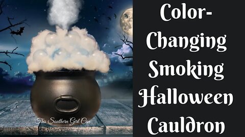 DIY Smoking Cauldron | How To Make A Smoking Cauldron | DIY Cauldron | DIY Halloween Decor
