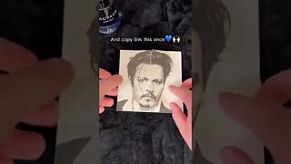 Infinite Johnny Depp art!🤯💙#woah