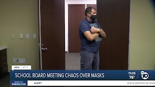 Chaos over mask wearing in schools