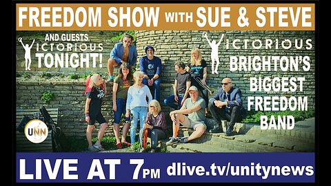 VICTORIOUS: Brighton's biggest freedom band Live on - The Freedom Show with Sue & Steve 7pm Tonight