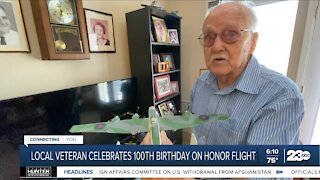 Local Veteran Celebrates 100th birthday on Honor Flight