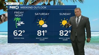 FORECAST: Above normal temperatures continue through the weekend