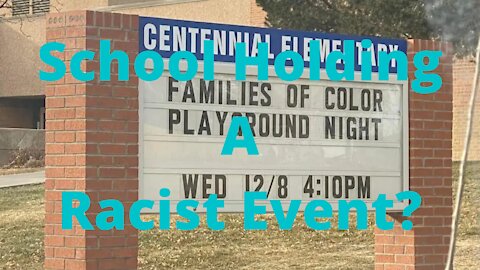 Is School Holding A Racist Event?