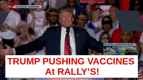 TRUMP PUSHING VACCINE'S at His Rally's and Getting Booed 7772666