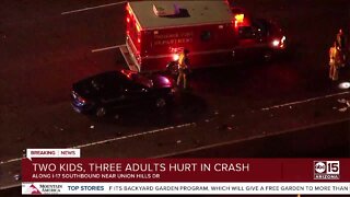 At least one dead in multi-vehicle crash on I-17 near Union Hills Drive