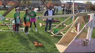 Bay Middle School holds annual “Punkin Chunkin” competition
