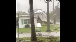 Hurricane Ian Rips Roof Off House In Fort Myers