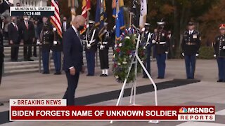 Biden forgets name of Unknown Soldier