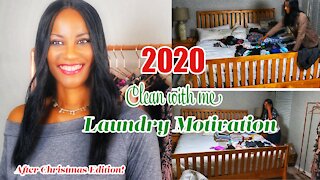 2020 Clean with Me | After Christmas Laundry Motivation