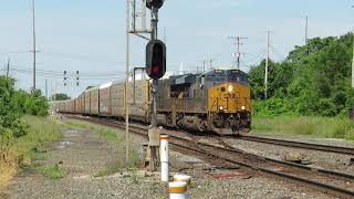CSX Eastbound Autorack Train From Marion, Ohio Part 2 Going Backwards