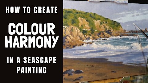How to Create COLOUR HARMONY in a Seascape Painting