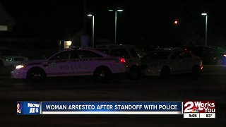 Woman arrested after standoff with police