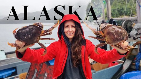 Exploring ALASKA | Freediving for Dungeness CRAB & SEA CUCUMBER Catch, Clean & Cook