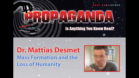 Dr. Mattias Desmet: Mass Formation and the Loss of Humanity